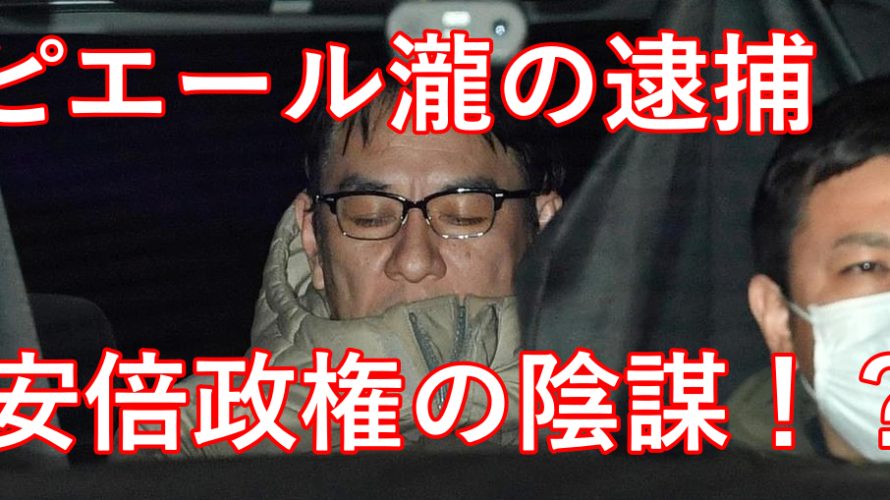【驚愕】ピエール瀧の逮捕は安倍政権の陰謀ってマジ?統計不正や法案が関連?